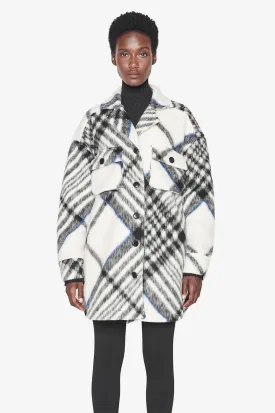 Anine Bing - Oakley Jacket in Cream Tartan