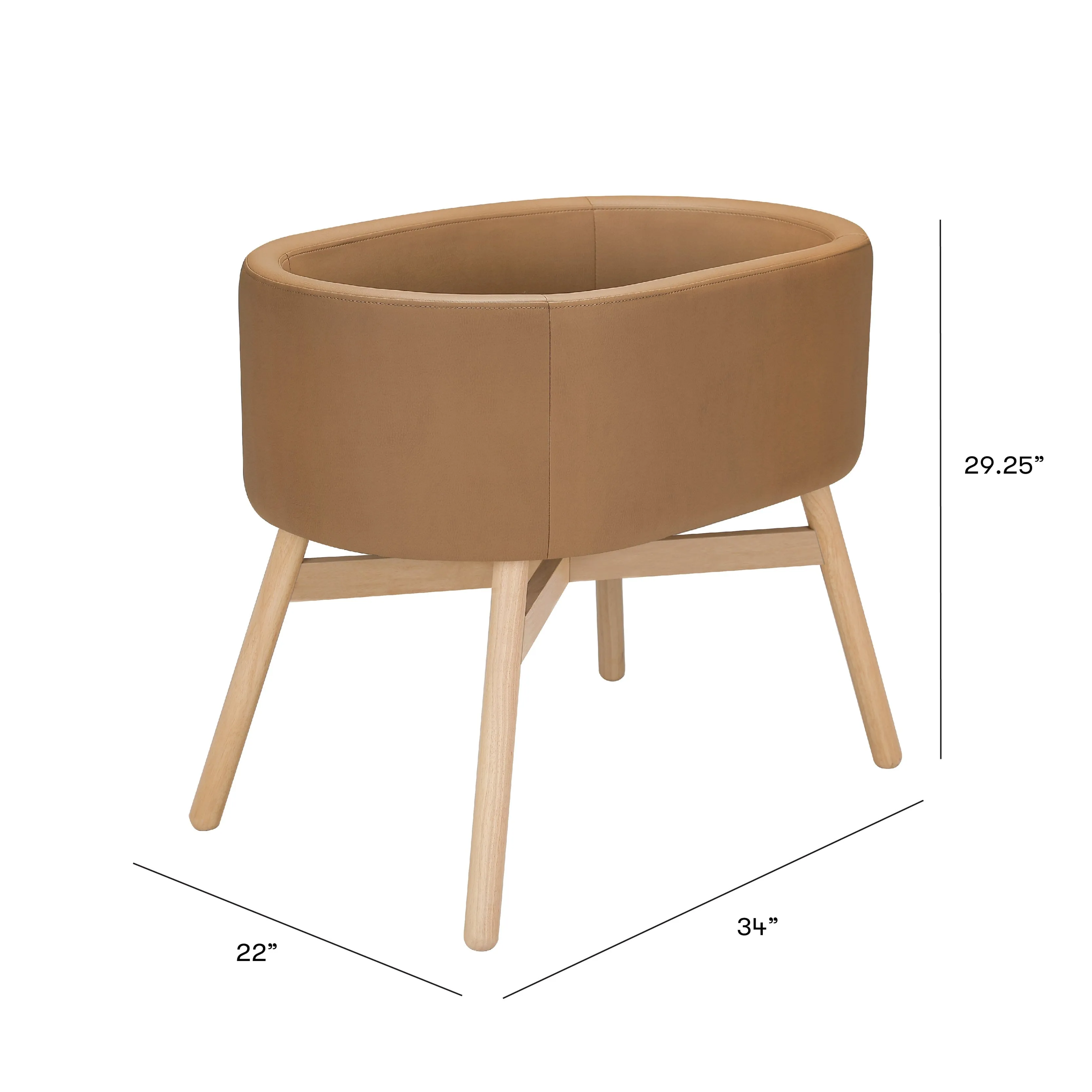 Babyletto x GATHRE Capsule Bassinet | Camel