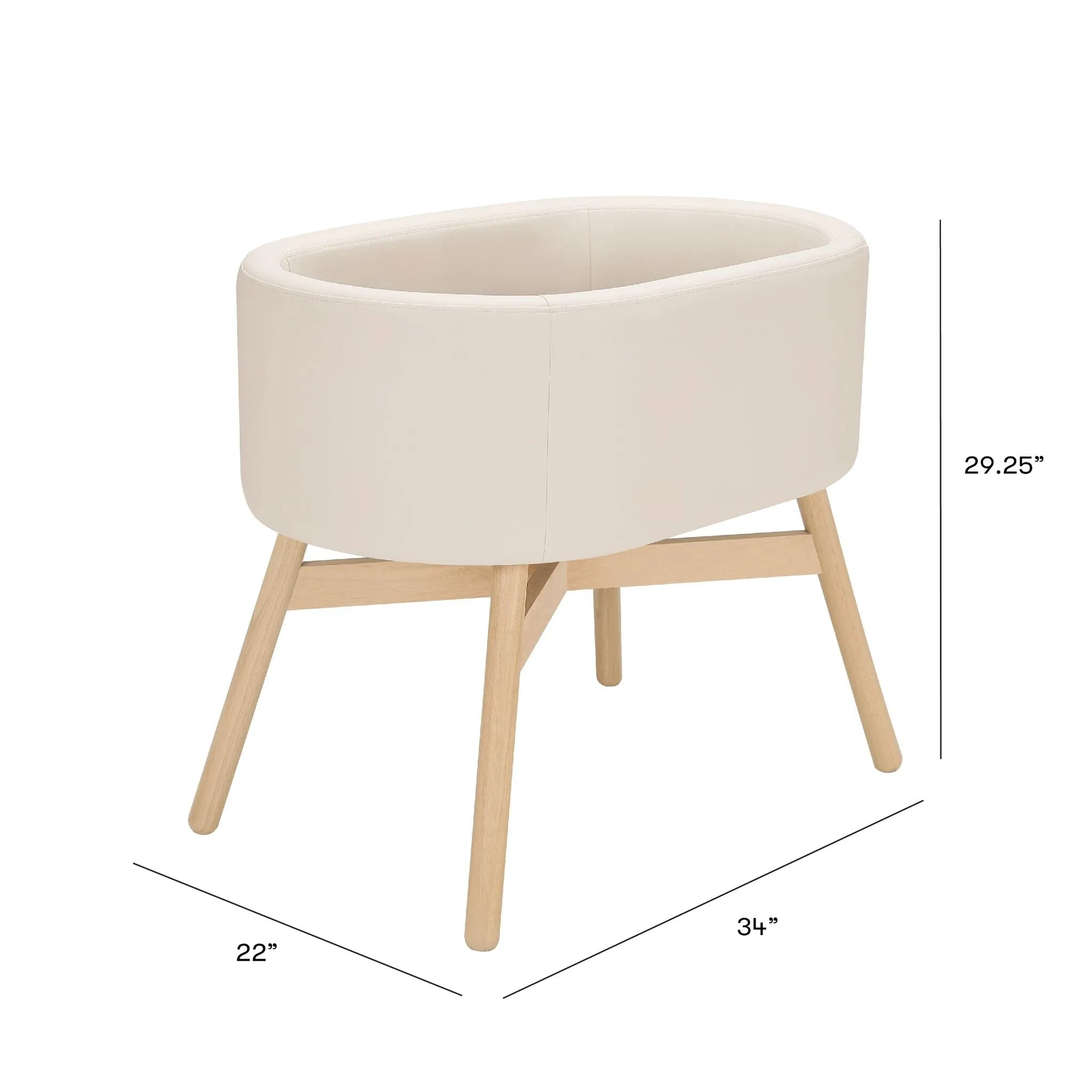 Babyletto x GATHRE Capsule Bassinet | Ivory