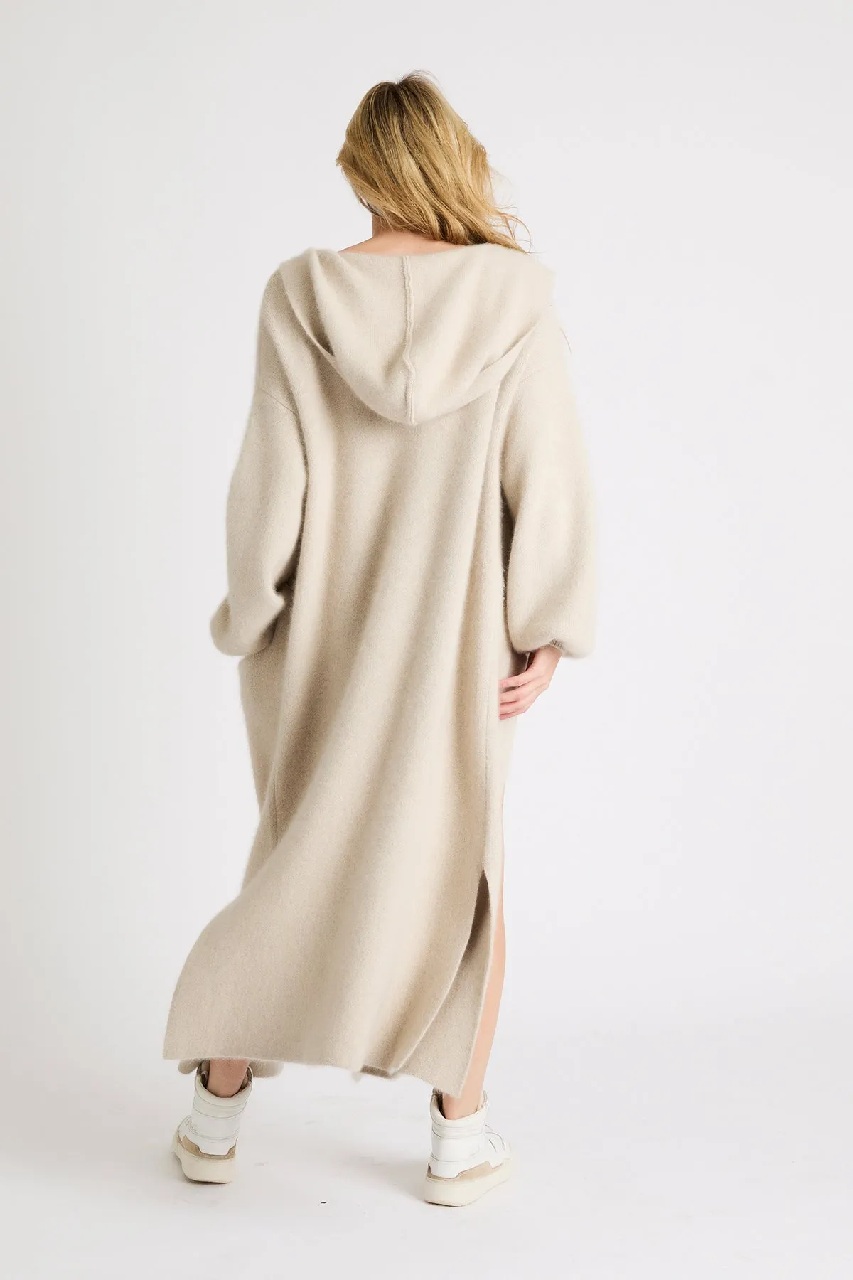   Beryll Adina Cashmere Blend Coat with Hood | Marshmallow