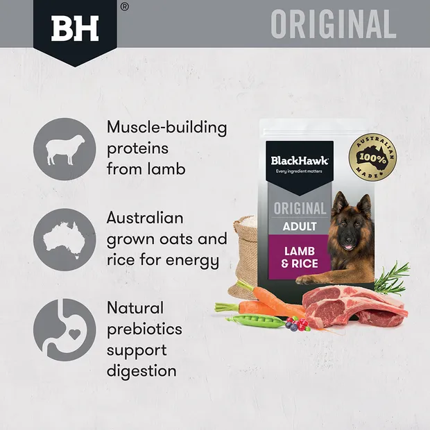 Black Hawk Original Adult Lamb and Rice Dry Dog Food