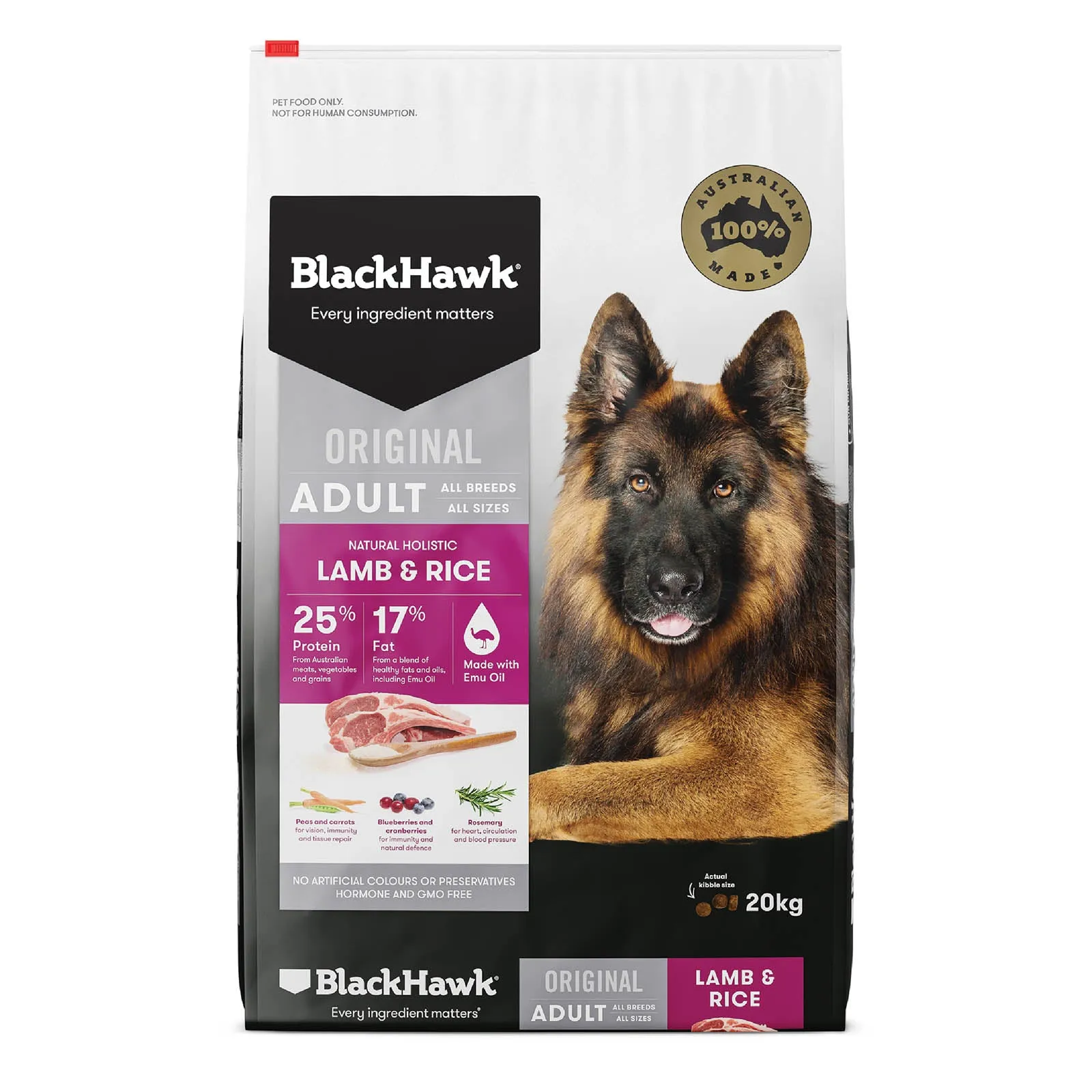 Black Hawk Original Adult Lamb and Rice Dry Dog Food