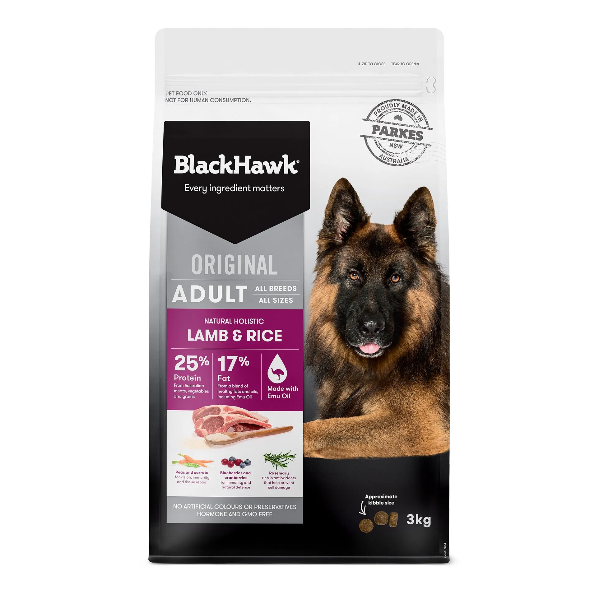 Black Hawk Original Adult Lamb and Rice Dry Dog Food