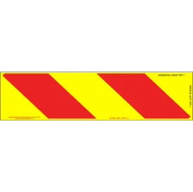 Category 41B Class 1A Pressure Sensitive Reflective Rear Marking Plate