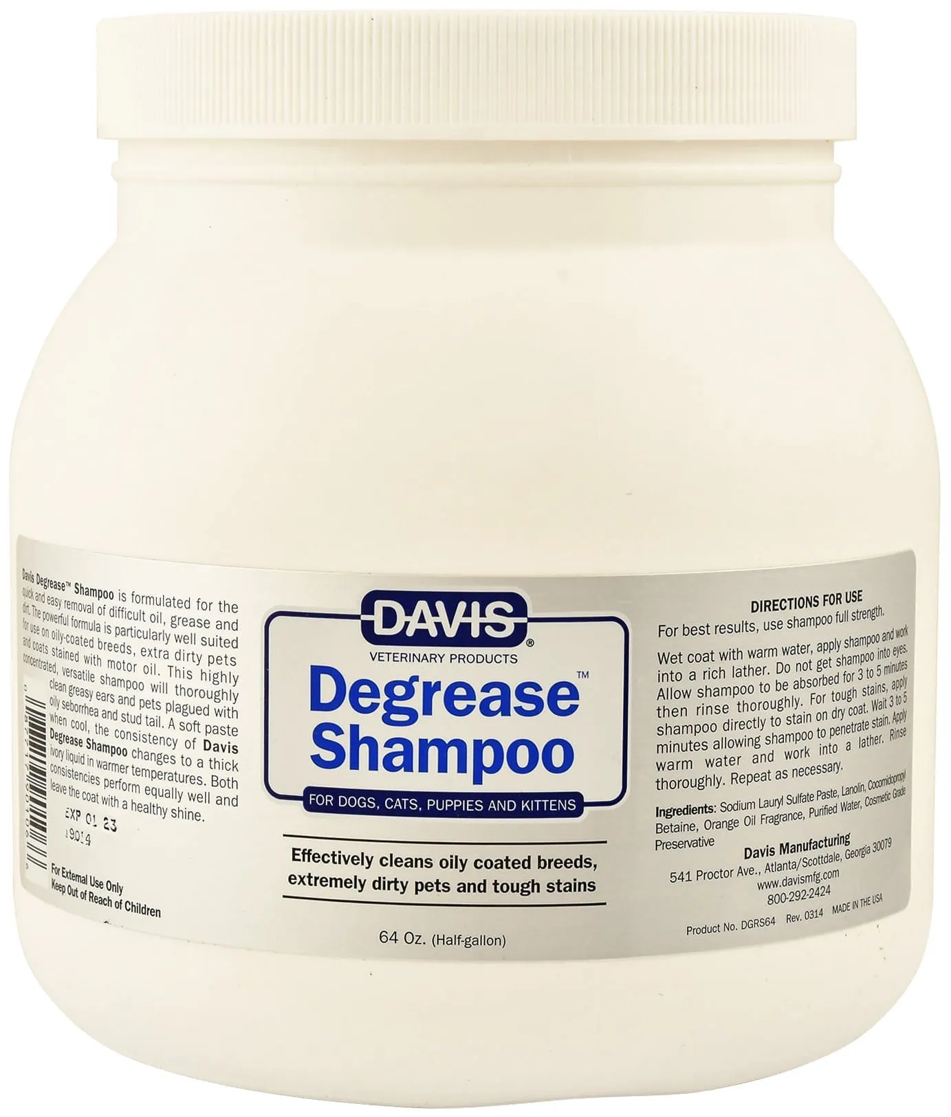 Davis Degrease Shampoo