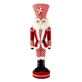 December Diamonds Candy Cane Lace 40In Peppermint Nutcracker