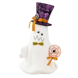 December Diamonds Trick Or Treat - 24" Ghost With Top Hat.