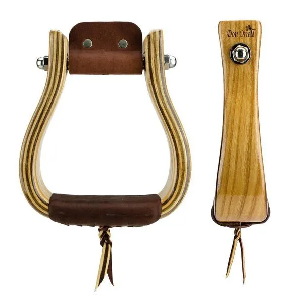 Don Orrell 2" Flat Bottom Wood Stirrups