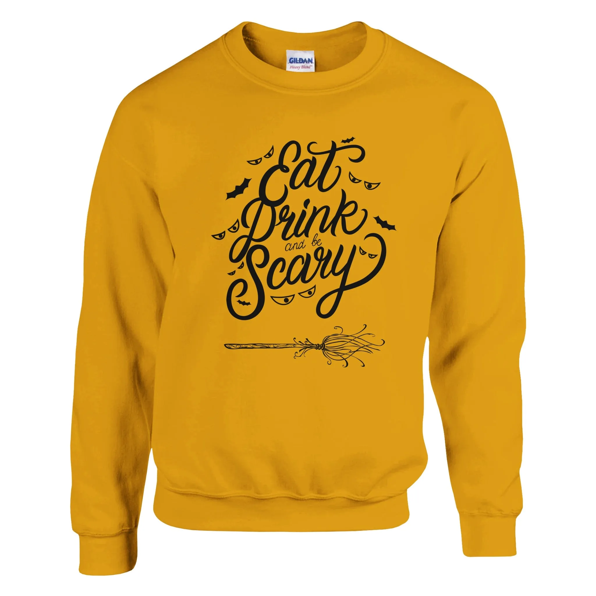 Eat Drink and Be Scary Halloween Sweatshirt | Spooky Fall Crewneck | Halloween Party Shirt | Funny Halloween Gift | Unisex Sweatshirt