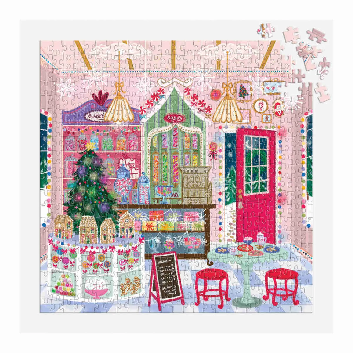 Galison Joy Laforme Gingerbread Cottage Puzzle 500 Piece