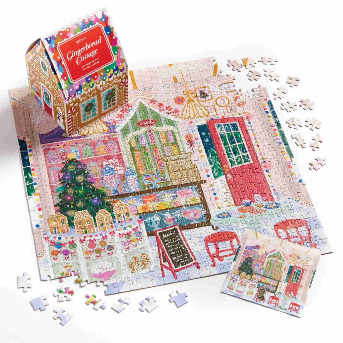 Galison Joy Laforme Gingerbread Cottage Puzzle 500 Piece