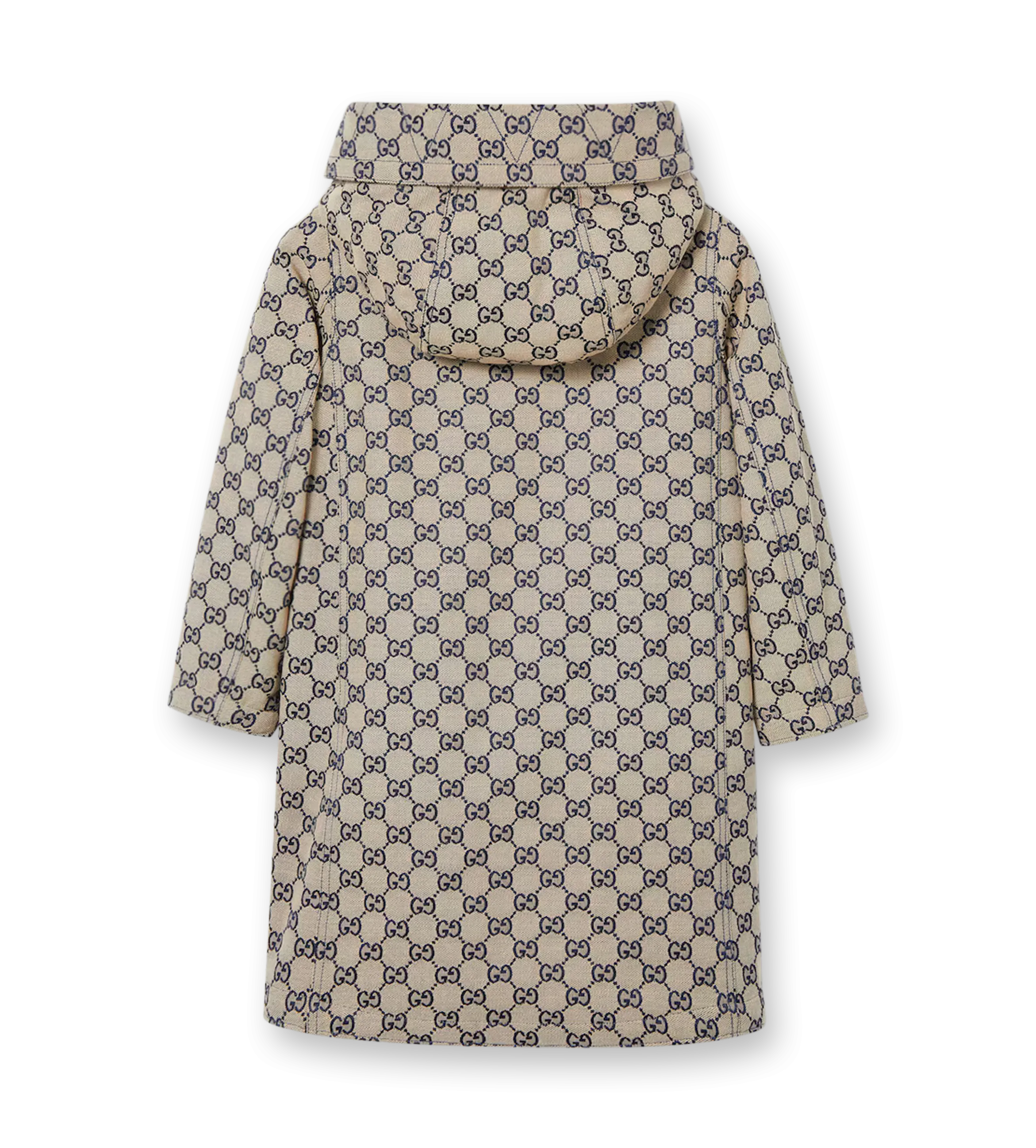 GG Monogram Canvas Hooded Jacket Beige