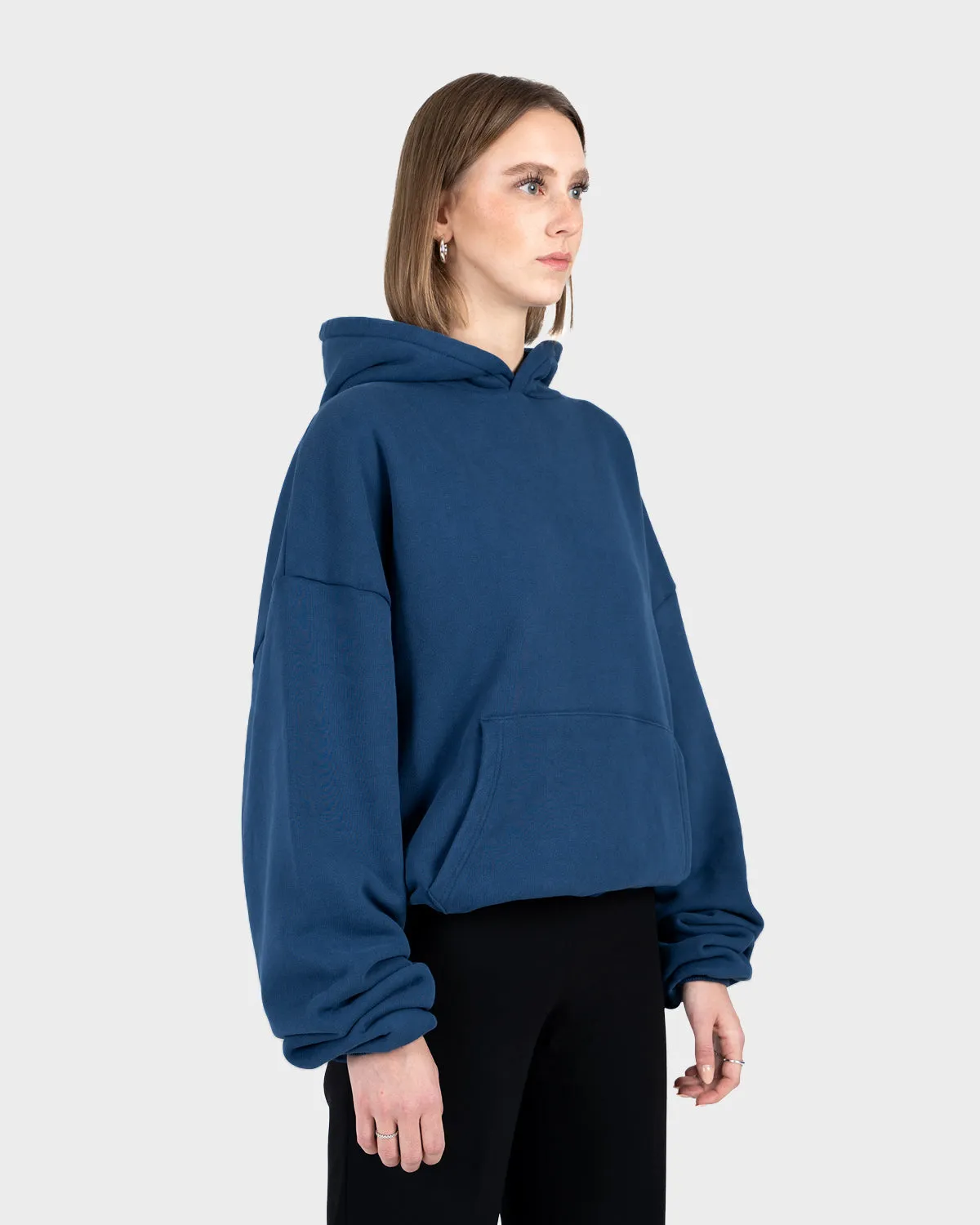 Heavy Oversized Hoodie Navy (Stone Washed)