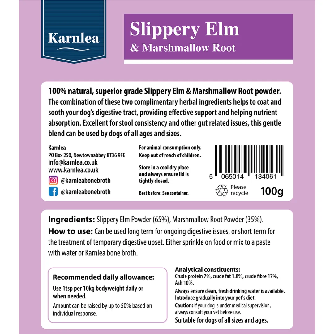 Karnlea Slippery Elm & Marshmallow Root Powder