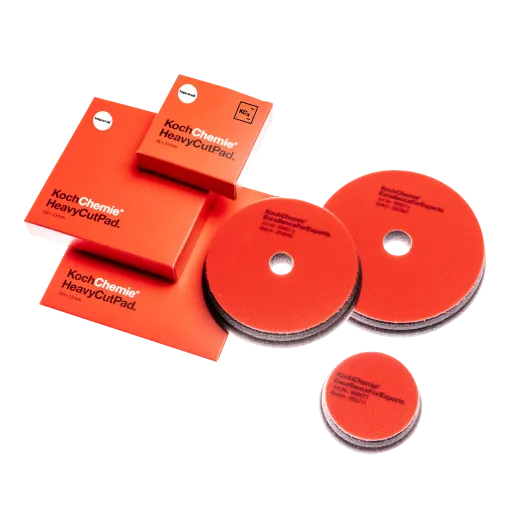 Koch Chemie Heavy Cut Foam Pad (Red Pad) Available in 3" & 5" & 6"