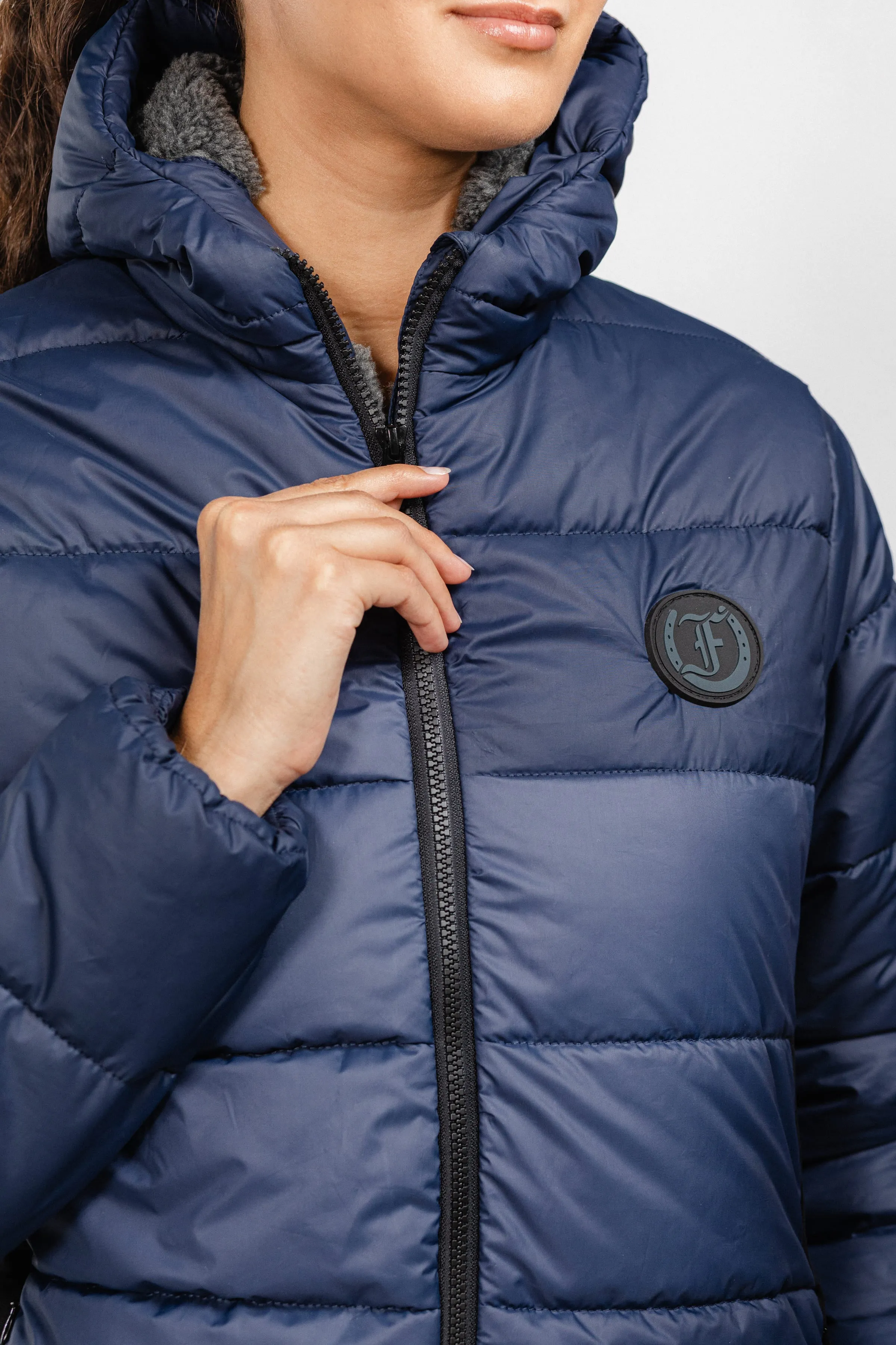 Ladies Winter Bomber Jacket - Navy