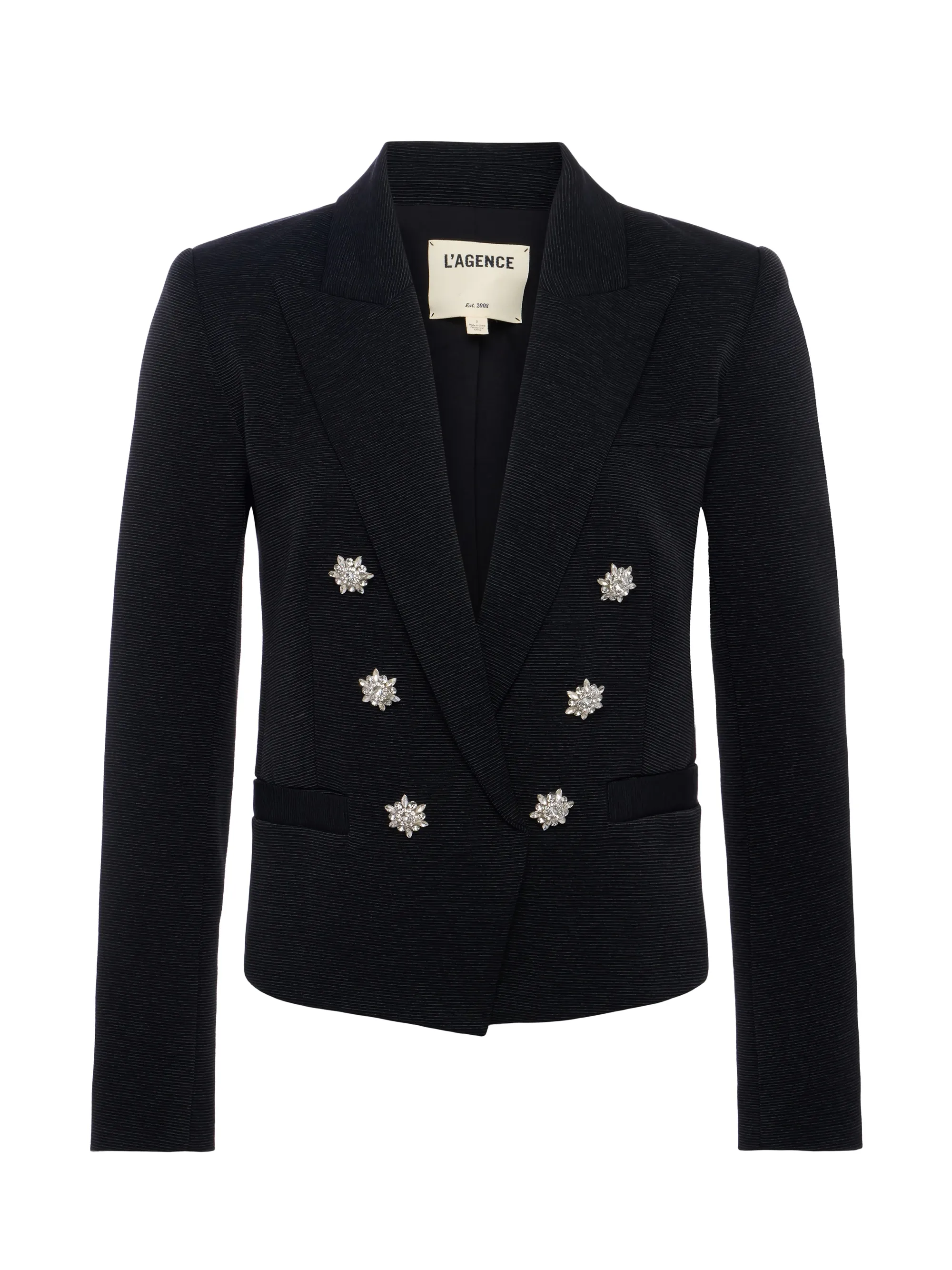 L'AGENCE Brooke Open-Front Blazer