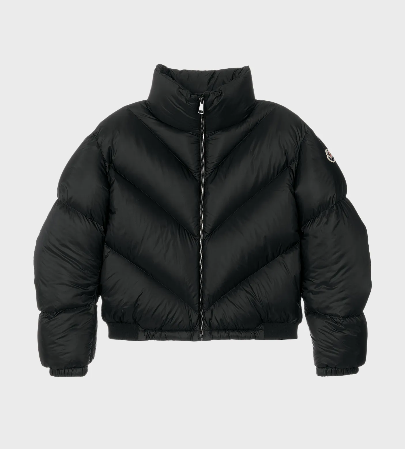 Logo Patch Padded Jacket Black