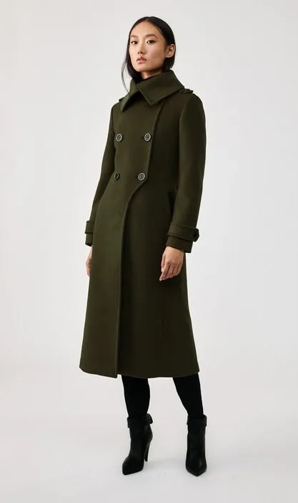 Mackage - Elodie Wool Coat in Army