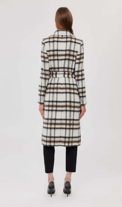 Mackage - Sienna Wool-Mohair Coat in Plaid