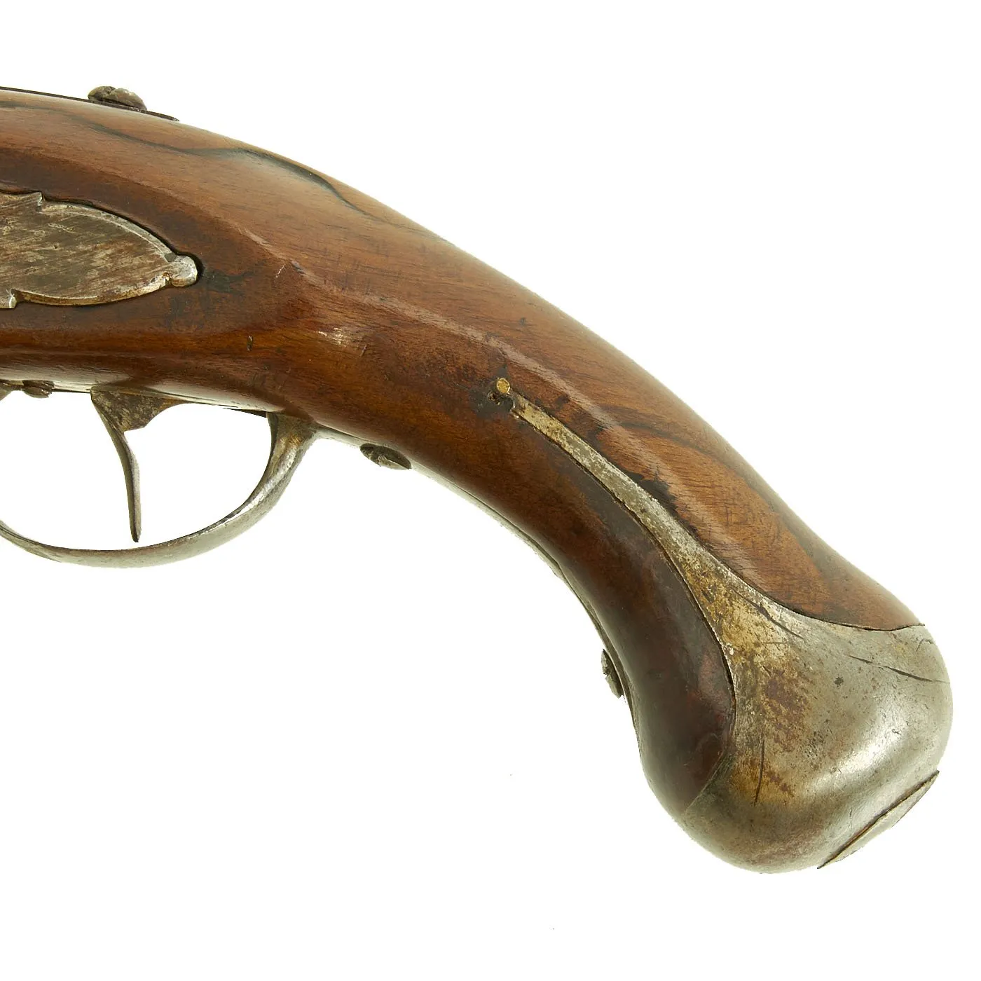 Original Revolutionary War Era Iron Mounted Germanic Flintlock Dragoon Pistol circa 1770