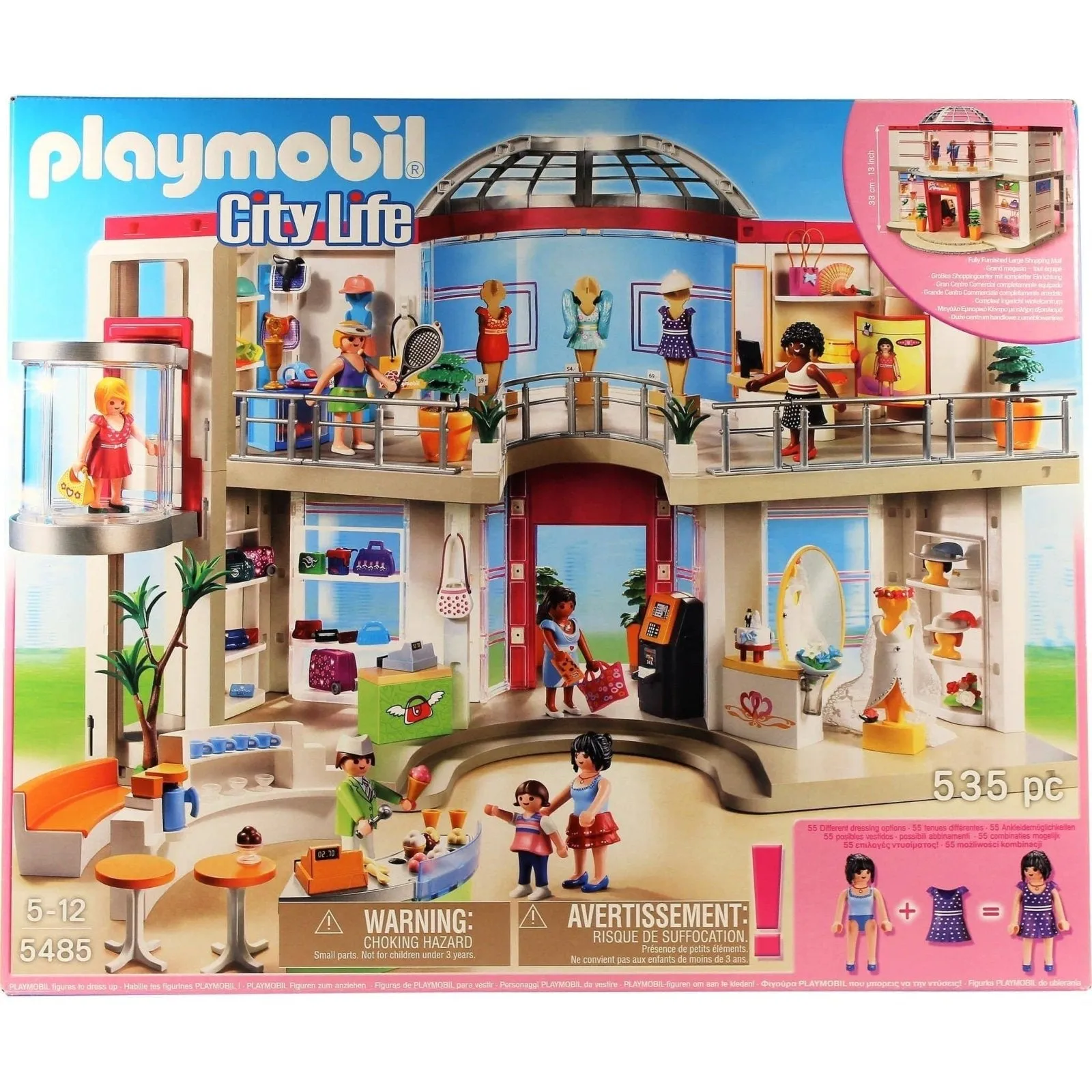 PLAYMOBIL 5485 Furnished Shopping Mall Playset