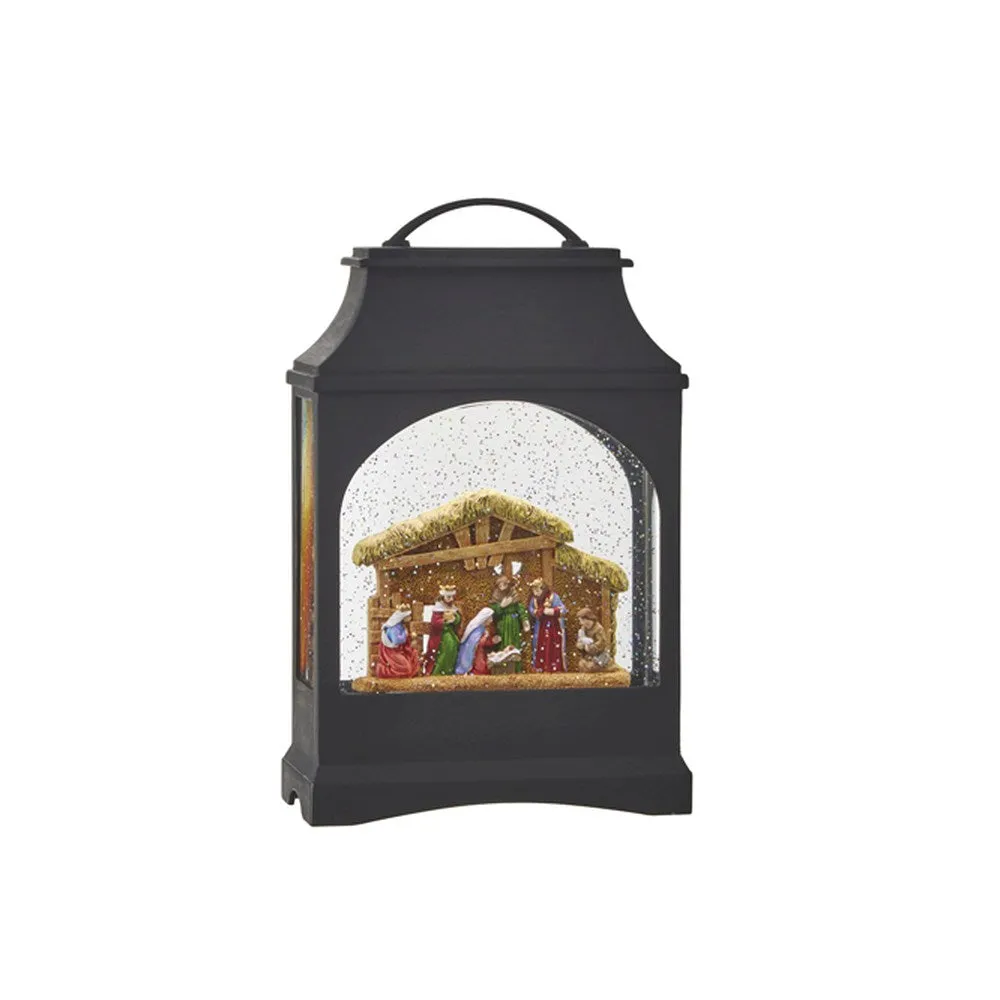 Raz Imports 2021 Holiday Water Lanterns 11-inch Nativity Lighted Water Lantern