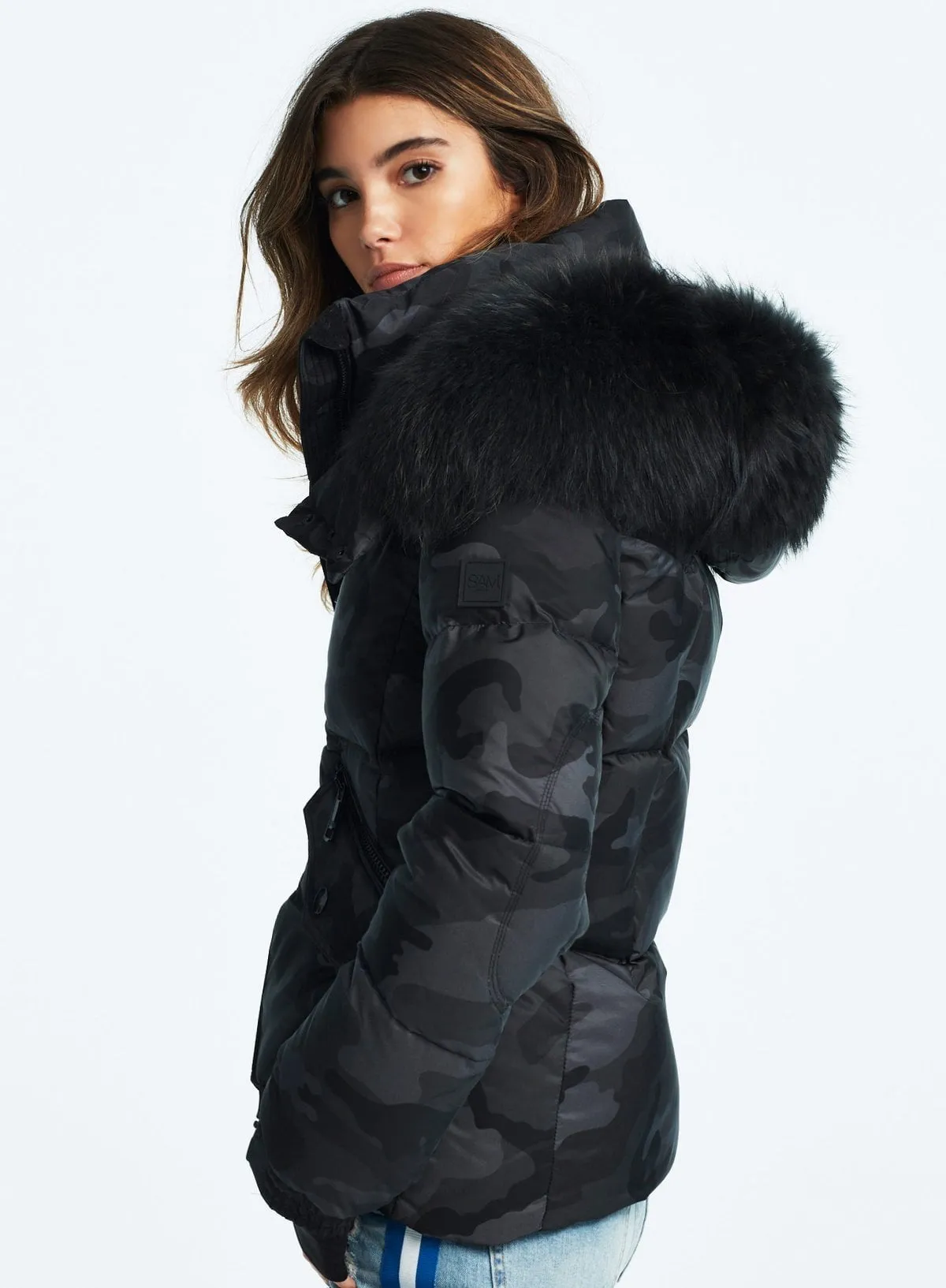 SAM. - Camo Fur Jetset Charcoal Camo