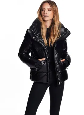 SAM - Isabel Vegan Leather Jacket in Black