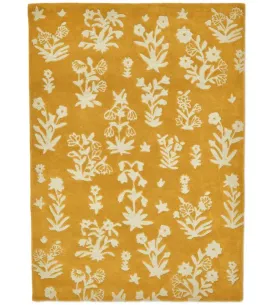 Sandersons Rug Woodland Glade Gold