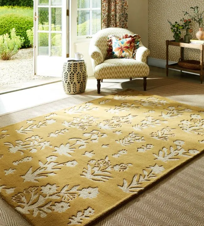 Sandersons Rug Woodland Glade Gold