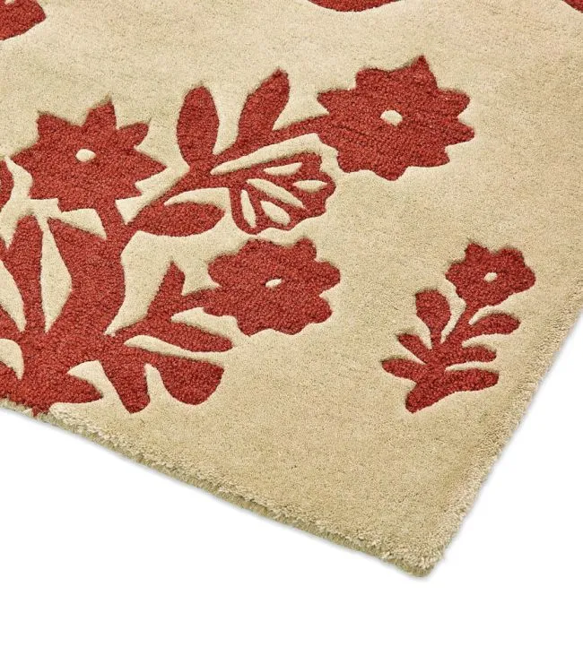 Sandersons Rug Woodland Glade Linen/Russet Brown