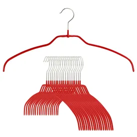 Silhouette Ultra Thin, Narow, 36-FT, Hanger, New Red