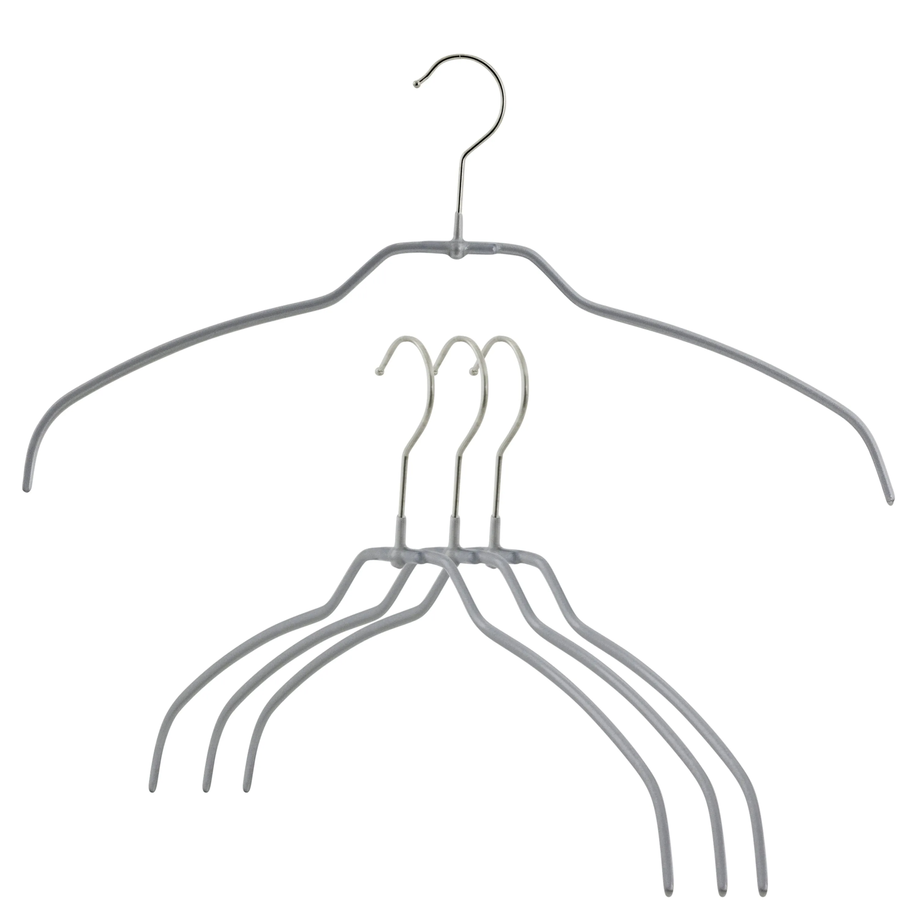 Silhouette Ultra Thin, Narrow, 36-FT, Hanger Silver