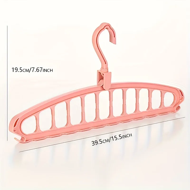 SpaceSaving Multihole Hangers Foldable Heavy Duty Clothes Organizer