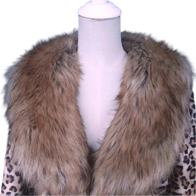 TEEK - Leopard Mink Raccoon Faux Fur Coats