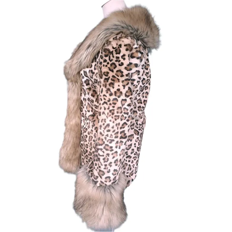 TEEK - Leopard Mink Raccoon Faux Fur Coats