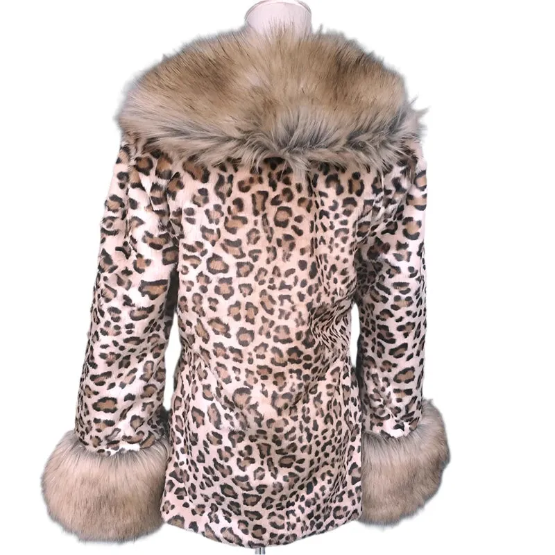 TEEK - Leopard Mink Raccoon Faux Fur Coats