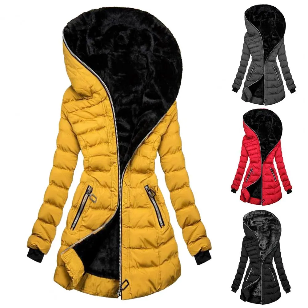 Trendy Rain Resistant Puff Hooded Coat