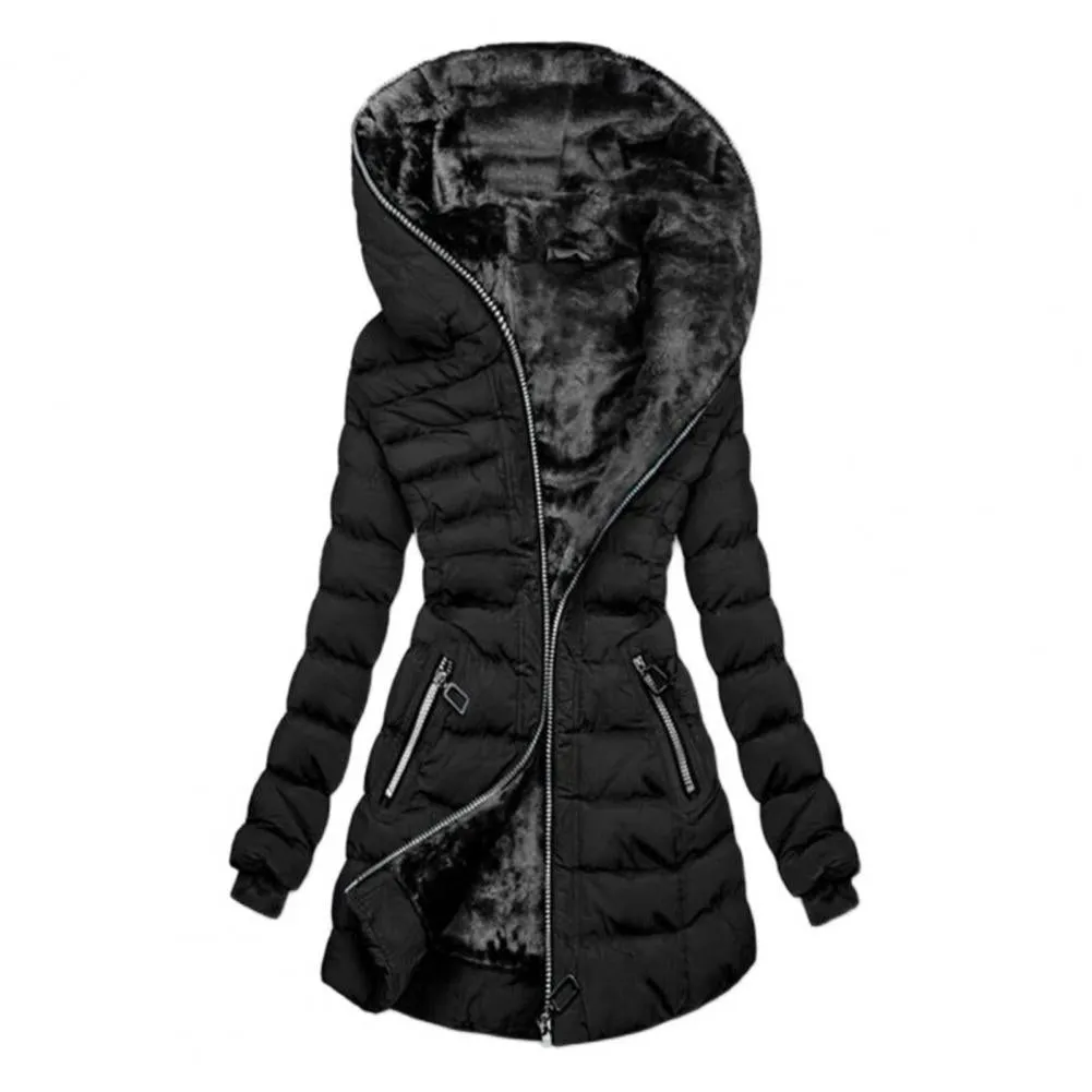 Trendy Rain Resistant Puff Hooded Coat