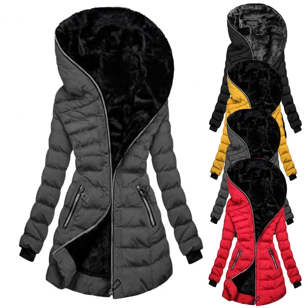 Trendy Rain Resistant Puff Hooded Coat