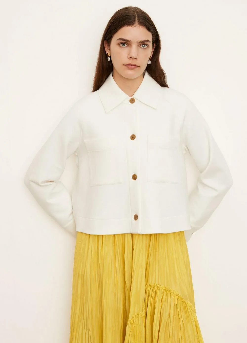 Vince - Shirt Jacket in Optic White